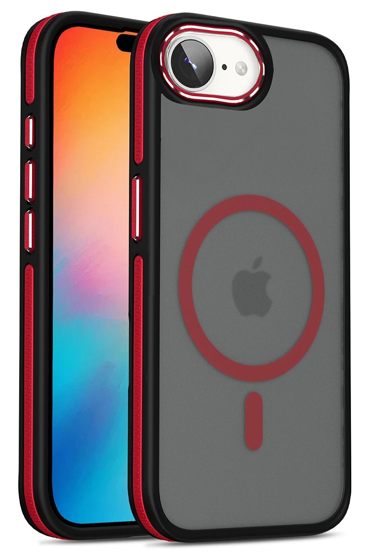 CepteToptan iPhone 16E Winner Magsafe Kapak - Kırmızı - DROPX4235-3907