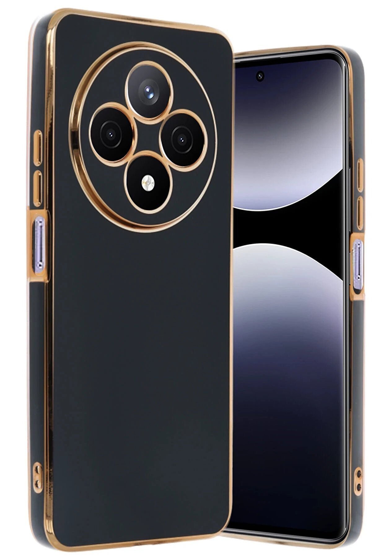 CepteToptan Xiaomi Redmi 14C Kılıf Volet Silikon - Siyah - DROPX8190-8746