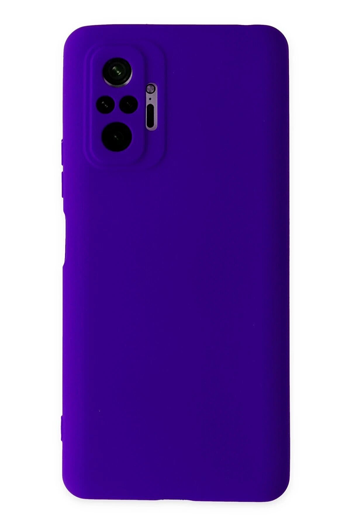 CepteToptan Xiaomi Redmi Note 10 Pro Kılıf Nano içi Kadife Silikon - Mor - DROPX9203-2013