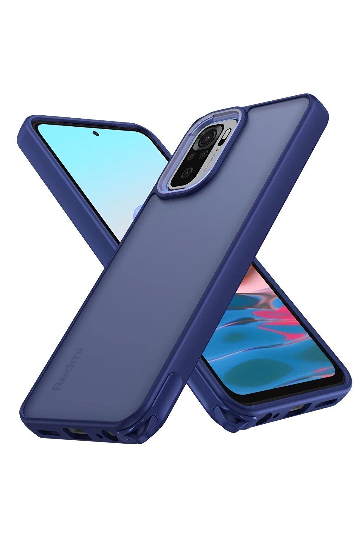 CepteToptan Xiaomi Redmi Note 10 Pro Kılıf Elegant Kapak - Lacivert - DROPX8719-4290