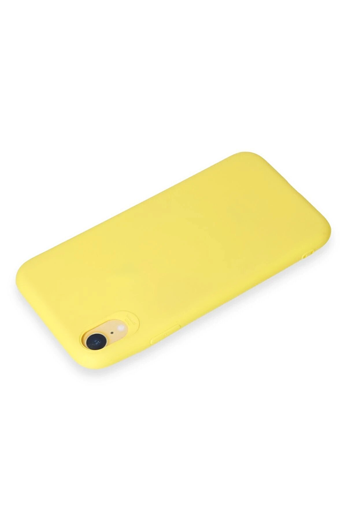 İphone Xr Kılıf Fi̇rst Si̇li̇kon - Sarı - Dropx2129-2283