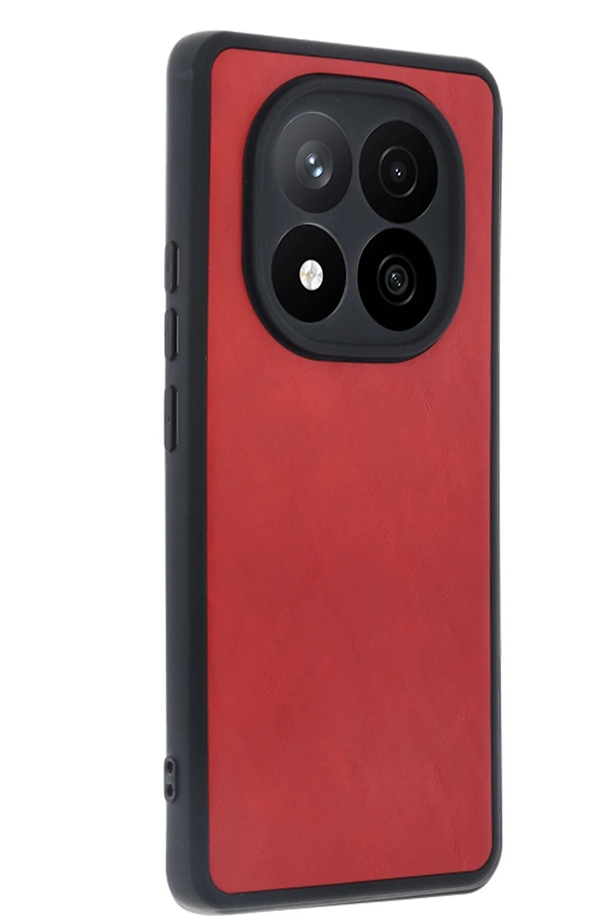 CepteToptan Xiaomi Redmi Note 14 Pro 5G Kılıf Aras Deri Kapak - Kırmızı - DROPX1403-1757