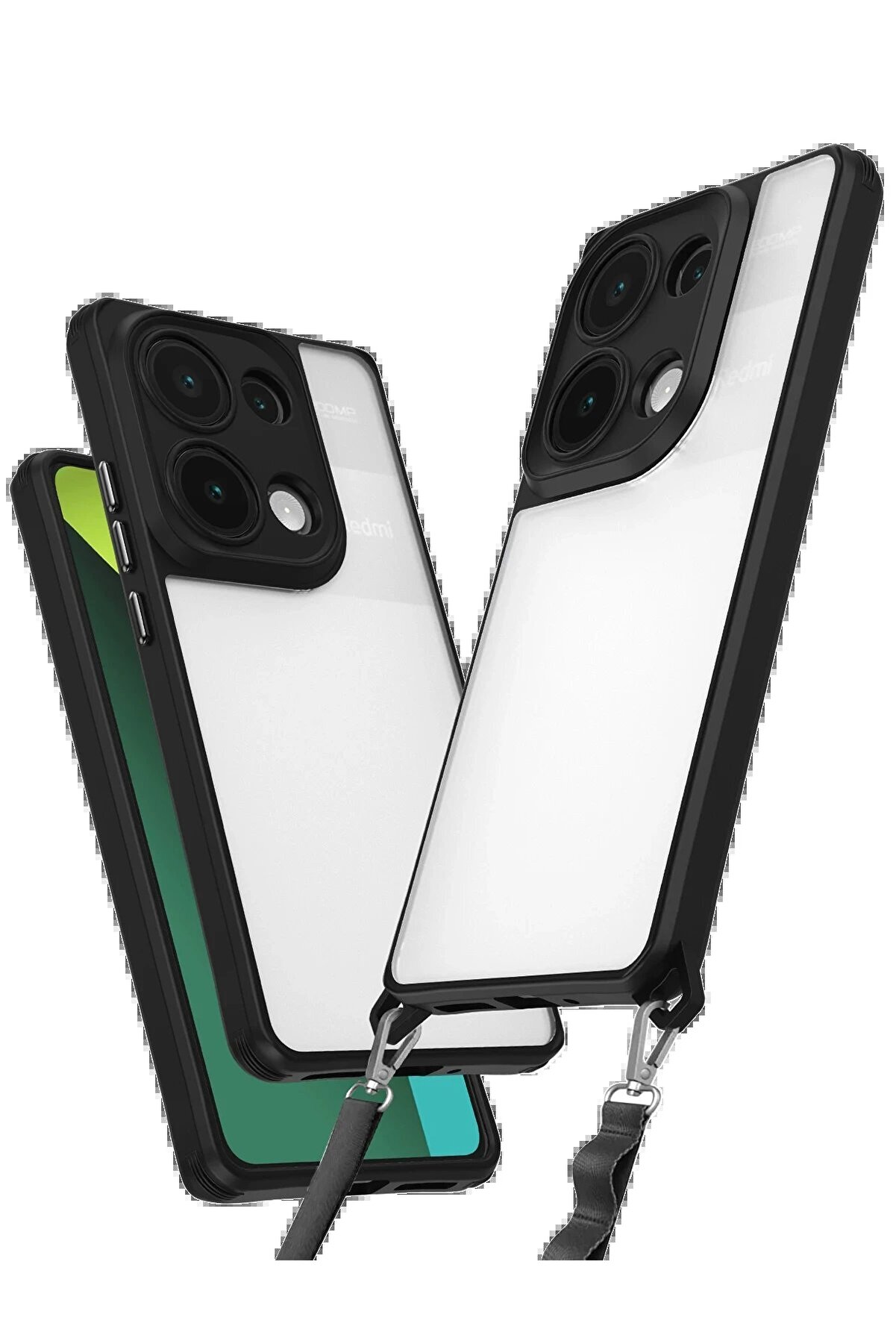 CepteToptan Xiaomi Redmi Note 13 Pro 4G Kılıf Penta Silikon Kılıf - Siyah - DROPX9899-7833