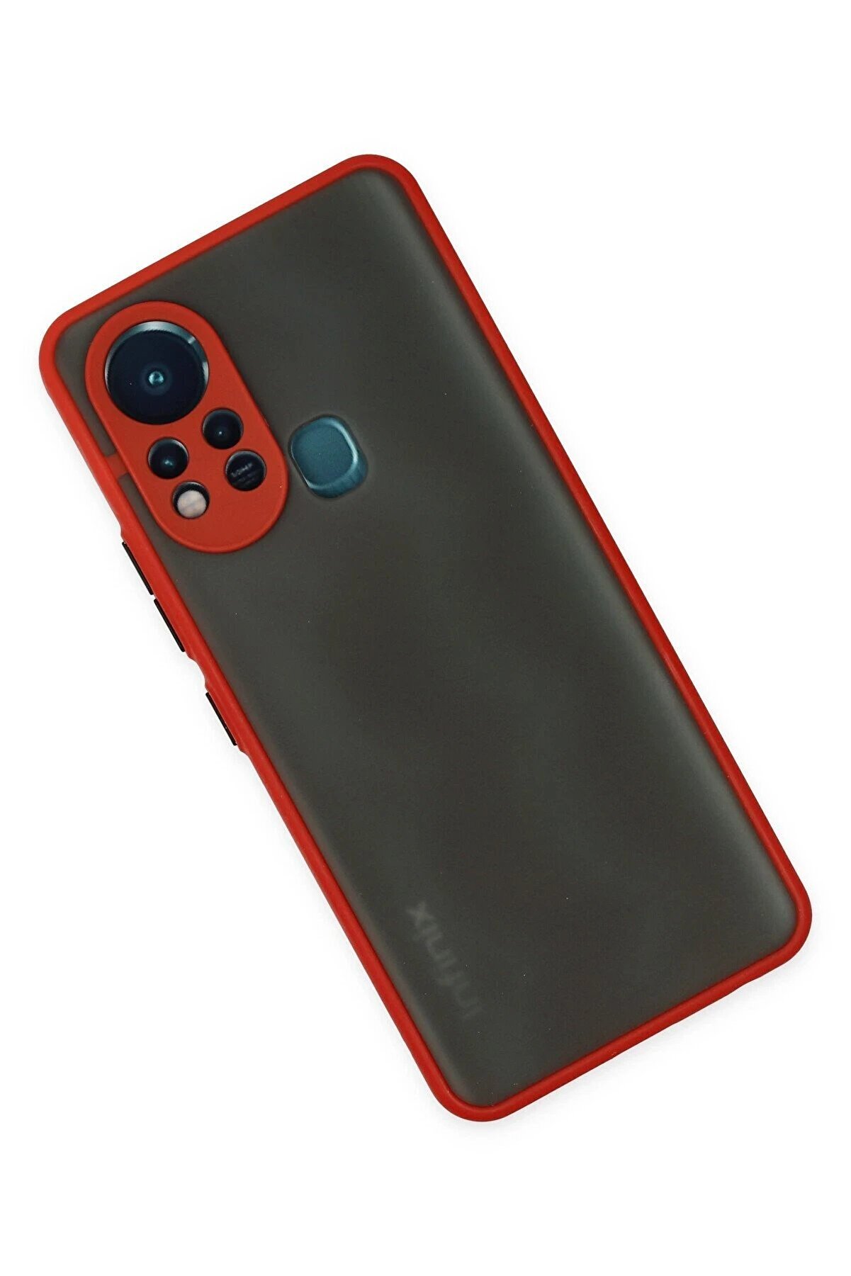 İnfi̇ni̇x Hot 11S Kılıf Montreal Si̇li̇kon Kapak - Kırmızı - Dropx5756-1229