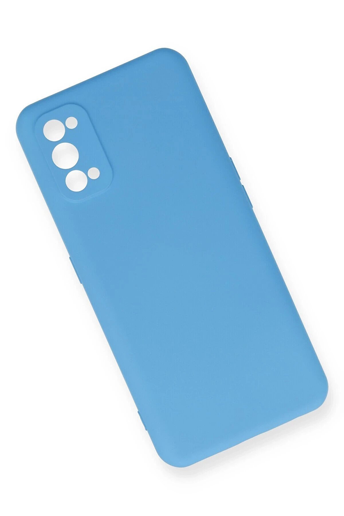 Realme 7 Pro Kılıf Nano İ&ccedil;i̇ Kadi̇fe Si̇li̇kon - Mavi̇ - Dropx8589-1619