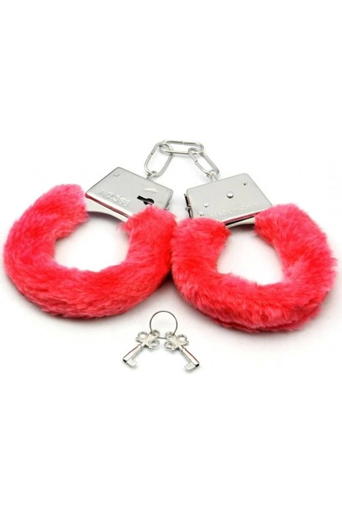 Adoil Samur Kırmızı Tüylü Aşk Kelepçesi