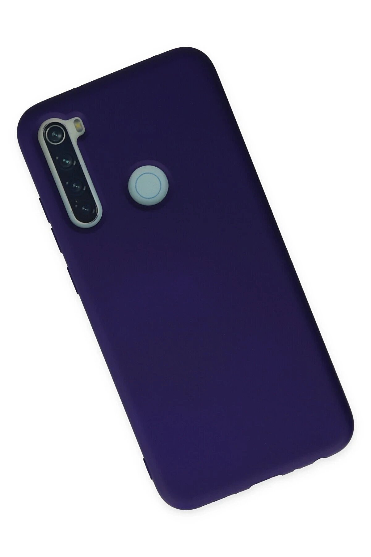 Xi̇aomi̇ Redmi̇ Note 8 Kılıf Nano İçi̇ Kadi̇fe Si̇li̇kon - Mor - Dropx4077-8341