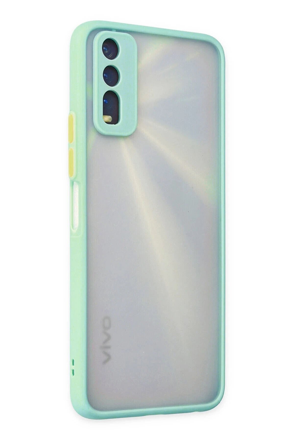 CepteToptan Vivo Y11S Kılıf Montreal Silikon Kapak - Turkuaz - DROPX5352-7824