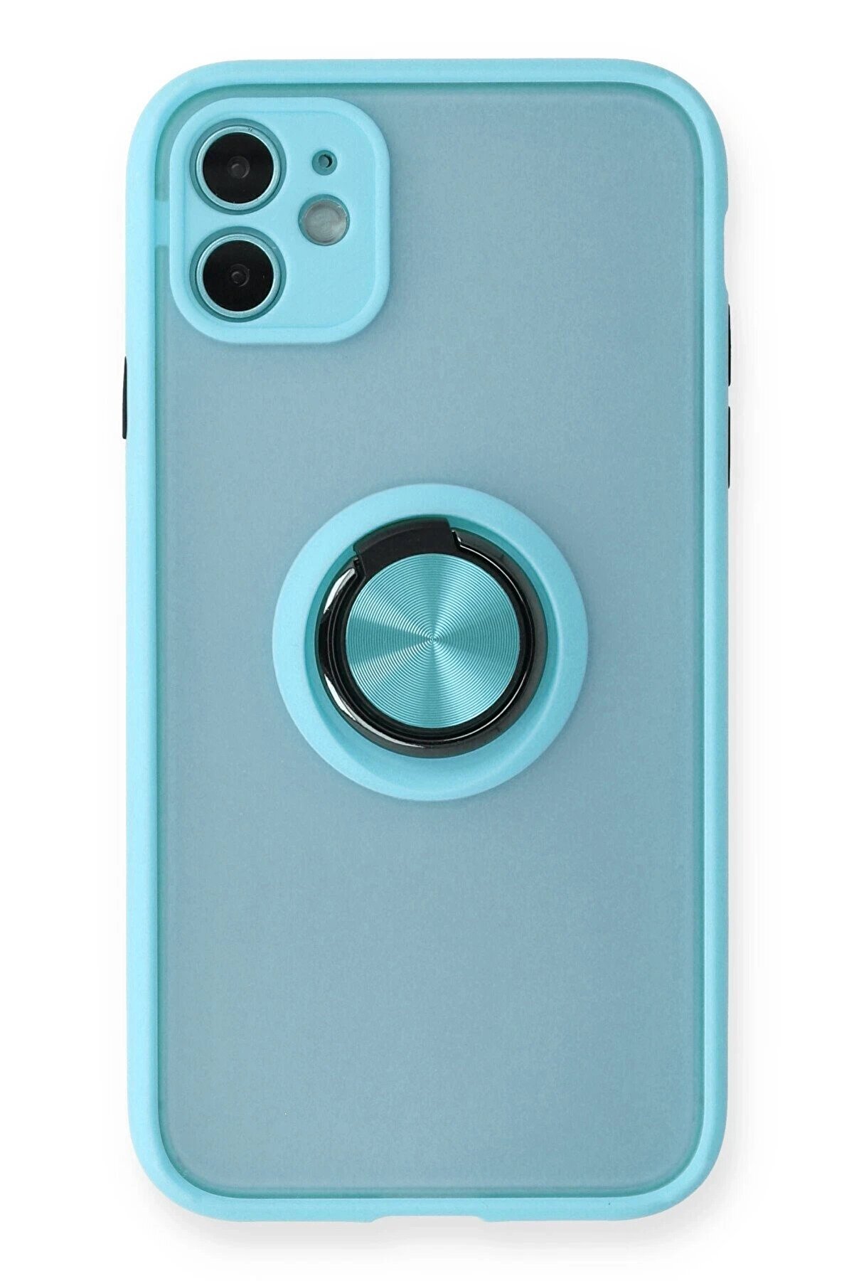CepteToptan iPhone 11 Kılıf Montreal Y&uuml;z&uuml;kl&uuml; Silikon Kapak - Buz Mavi - DROPX2322-9234