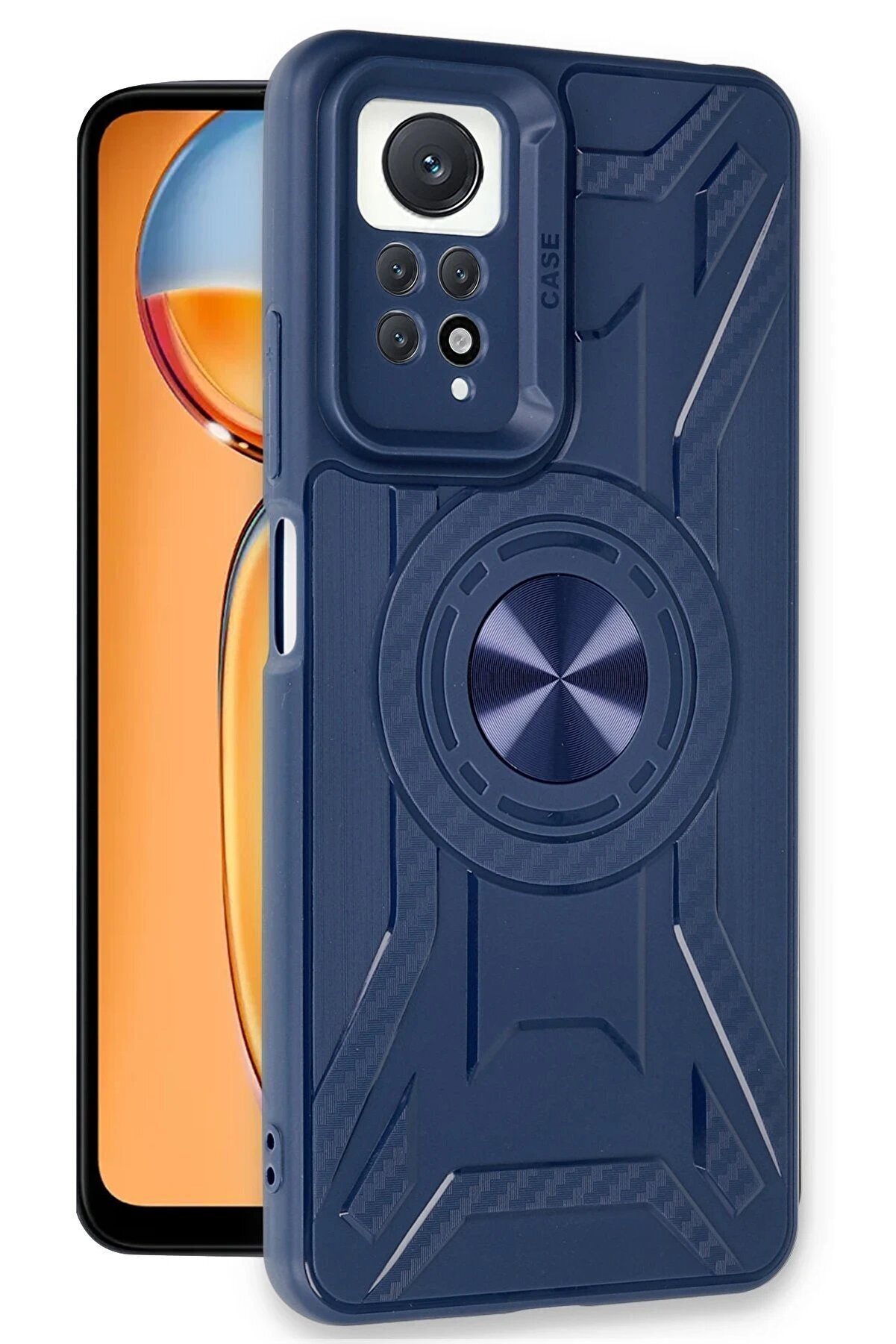 Xi̇aomi̇ Redmi̇ Note 12 Pro 4G Kılıf Li̇ncoln Si̇li̇kon - Laci̇vert - Dropx8991-9463