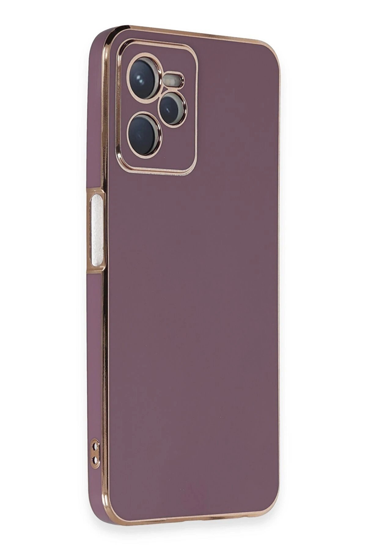 Realme C35 Kılıf Volet Si̇li̇kon - Mor - Dropx6509-3925