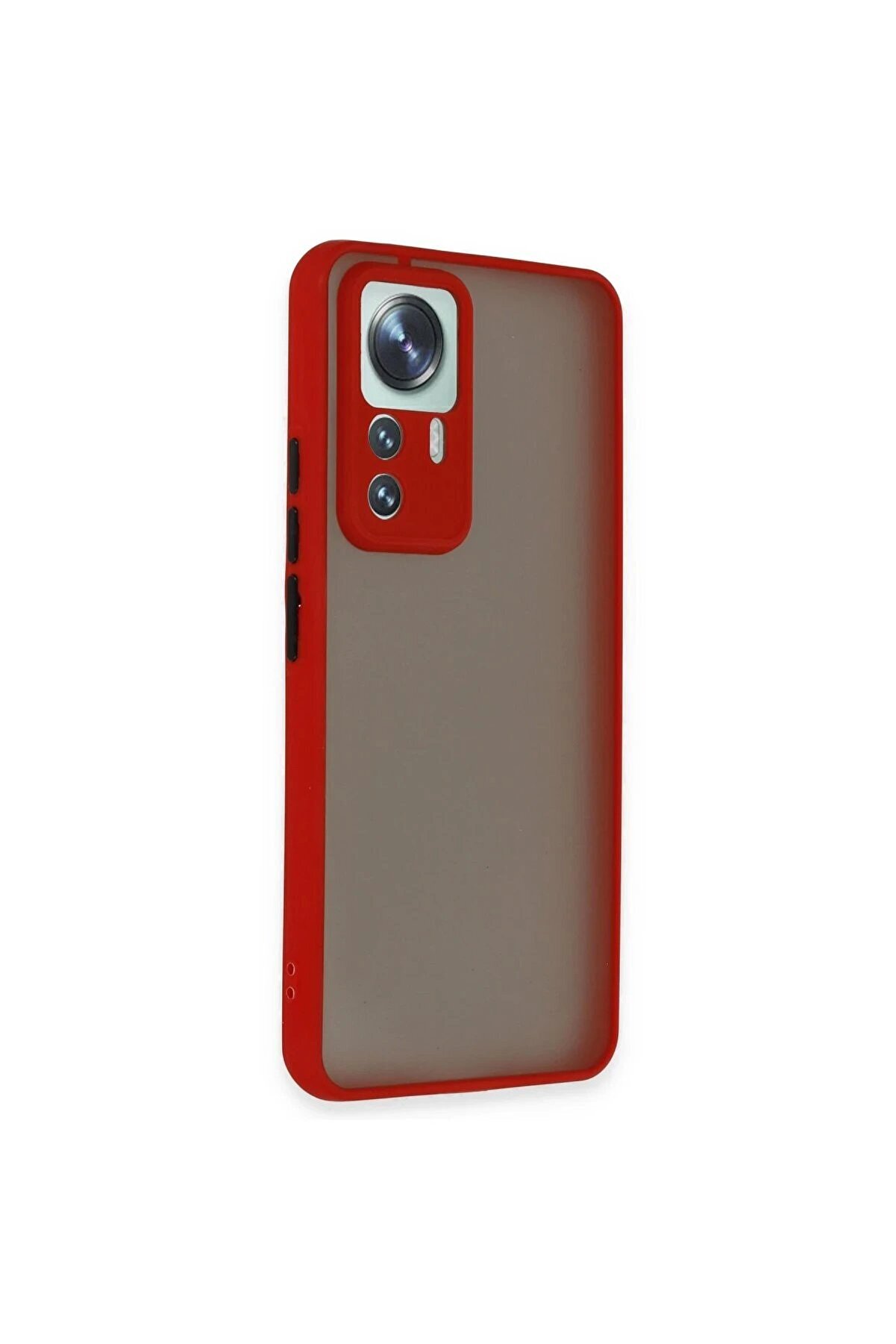 Xi̇aomi̇ Mi̇ 12T Pro Kılıf Montreal Si̇li̇kon Kapak - Kırmızı - Dropx3201-5235