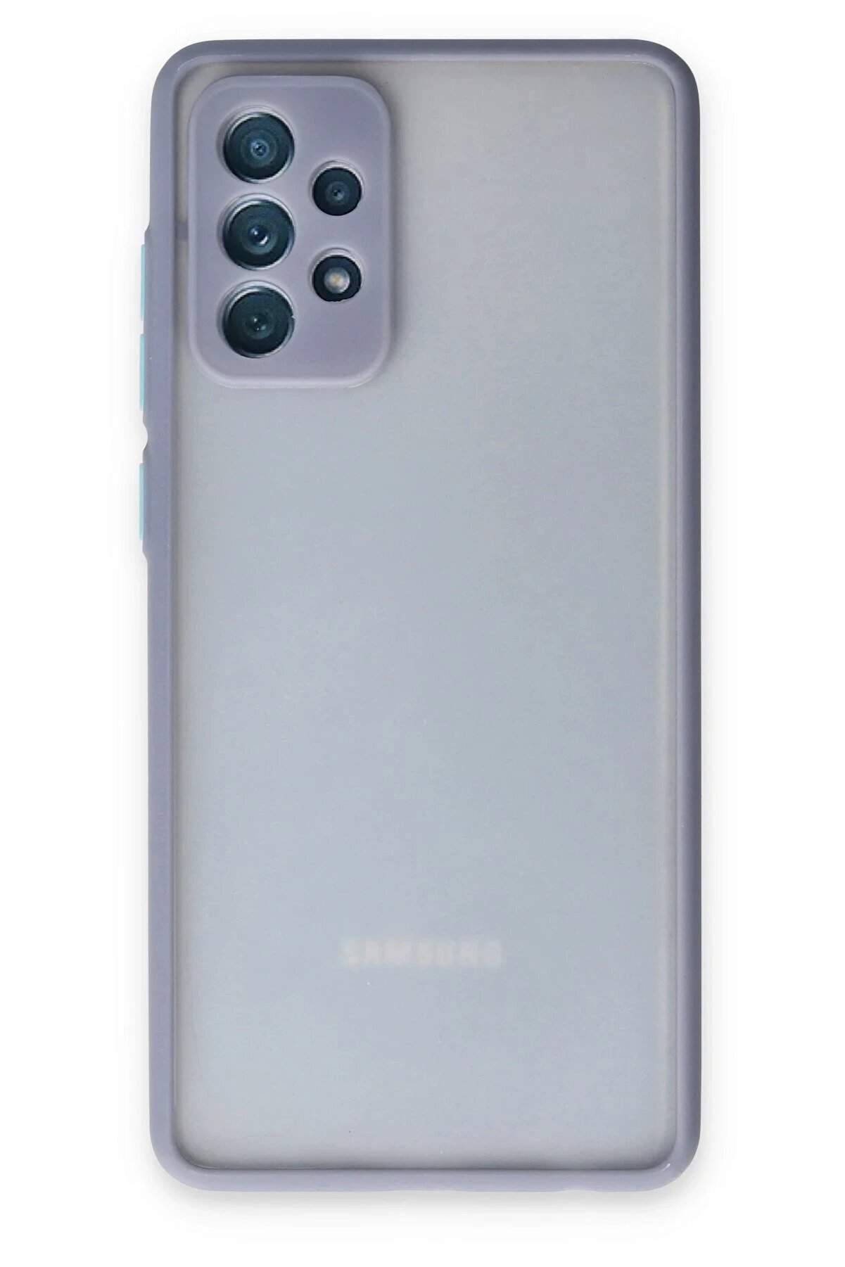 CepteToptan Samsung Galaxy A72 Kılıf Montreal Silikon Kapak - Gri - DROPX2165-1617