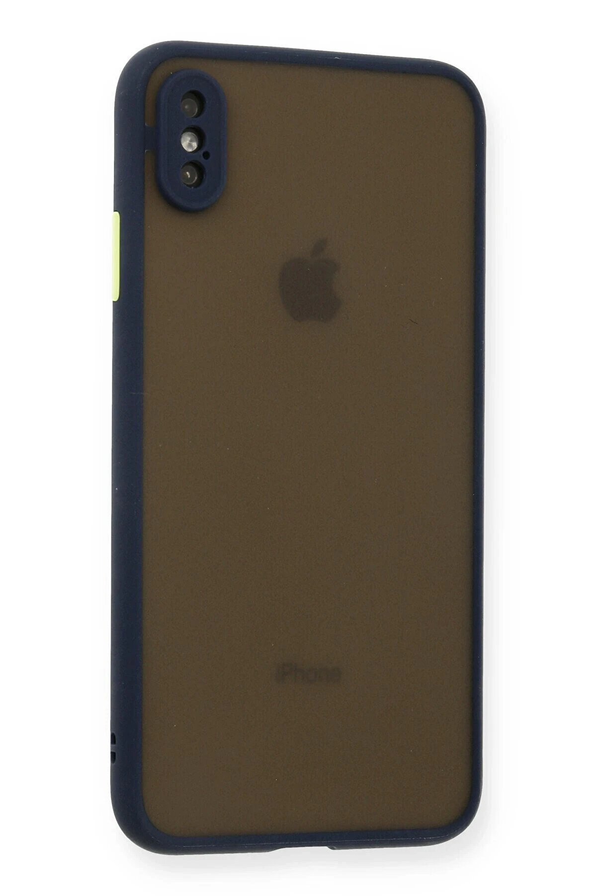 İphone Xs Max Kılıf Montreal Si̇li̇kon Kapak - Laci̇vert - Dropx2276-2309