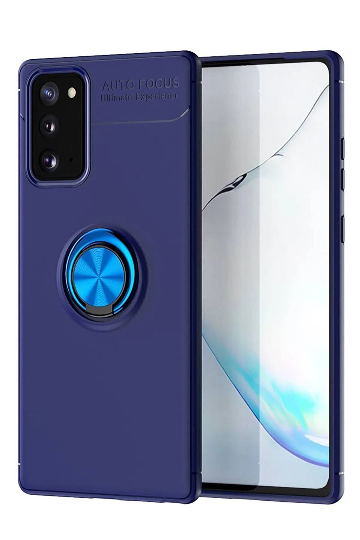 CepteToptan Samsung Galaxy Note 20 Kılıf Range Y&uuml;z&uuml;kl&uuml; Silikon - Mavi - DROPX4609-2722