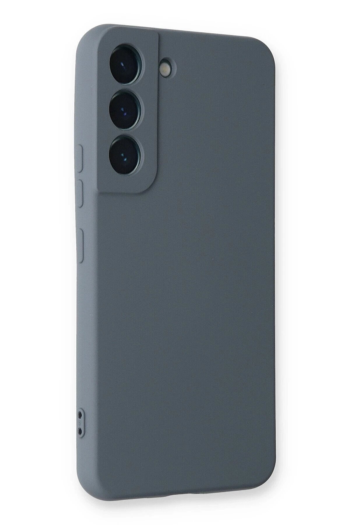 Samsung Galaxy S22 Plus Kılıf Nano İçi̇ Kadi̇fe Si̇li̇kon - Gri̇ - Dropx1097-5946