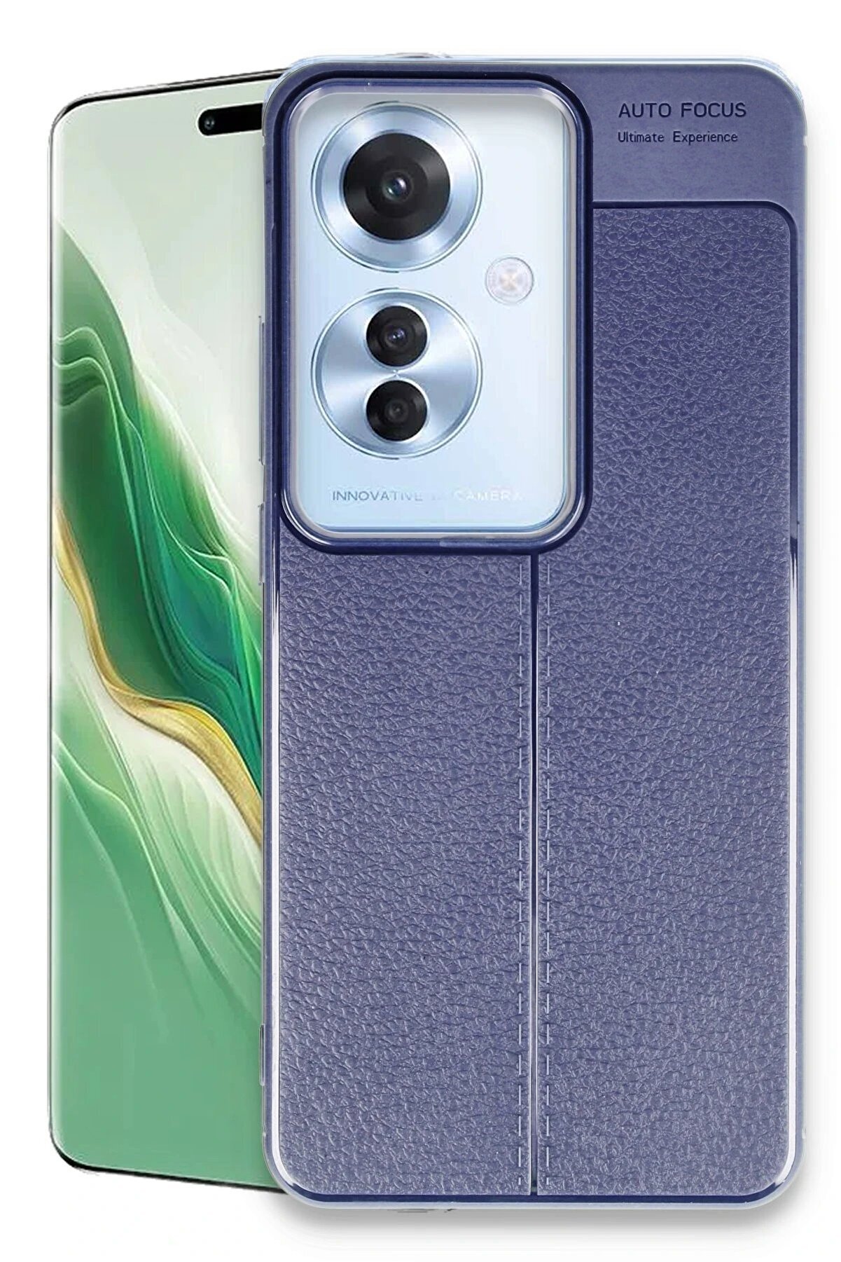 CepteToptan Oppo Reno 11F Kılıf Auto Focus Kapak - Lacivert - DROPX8273-8285