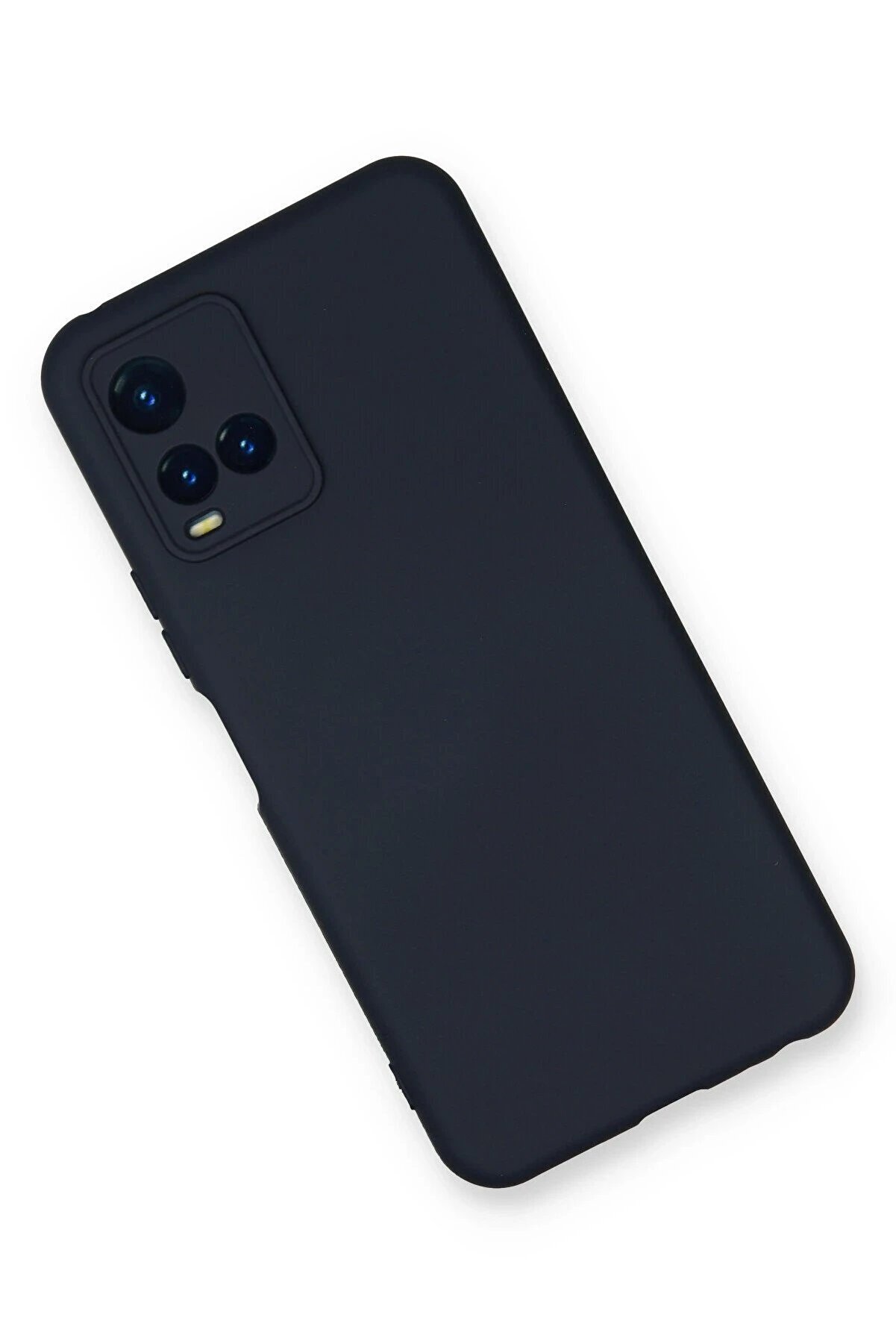 Vi̇vo Y21S Kılıf Nano İçi̇ Kadi̇fe Si̇li̇kon - Laci̇vert - Dropx3628-9394