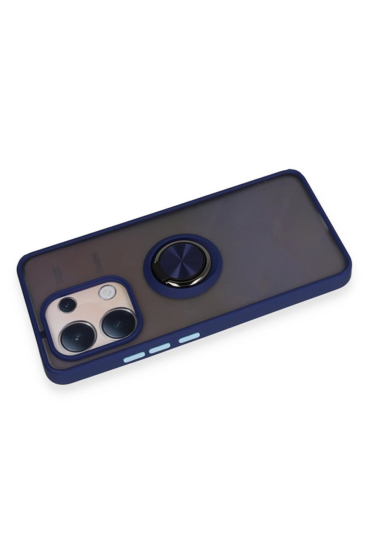 Xi̇aomi̇ Redmi̇ Note 13 4G Kılıf Montreal Yüzüklü Si̇li̇kon Kapak - Laci̇vert - Dropx5136-1831