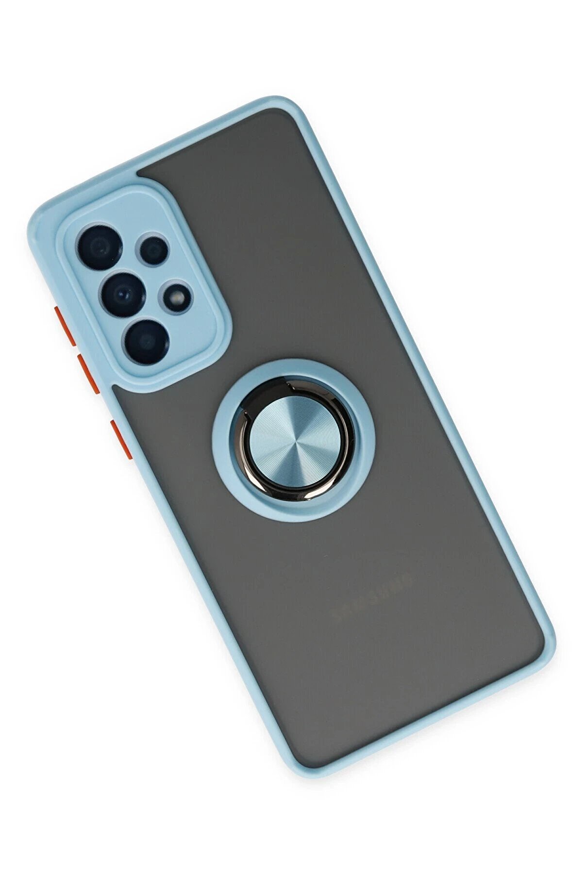 Samsung Galaxy A33 5G Kılıf Montreal Yüzüklü Si̇li̇kon Kapak - Buz Mavi̇ - Dropx9763-3259