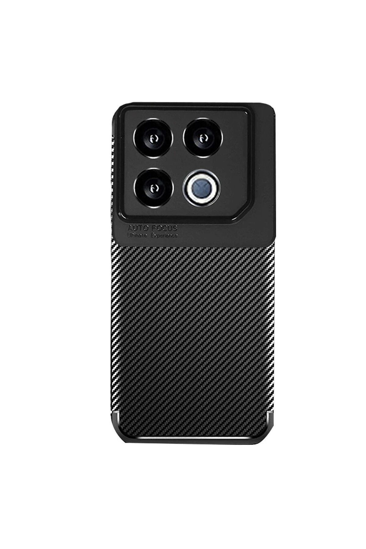 CepteToptan İnfinix GT 20 Pro Kılıf Auto Focus Karbon Kapak - Siyah - DROPX9022-5177