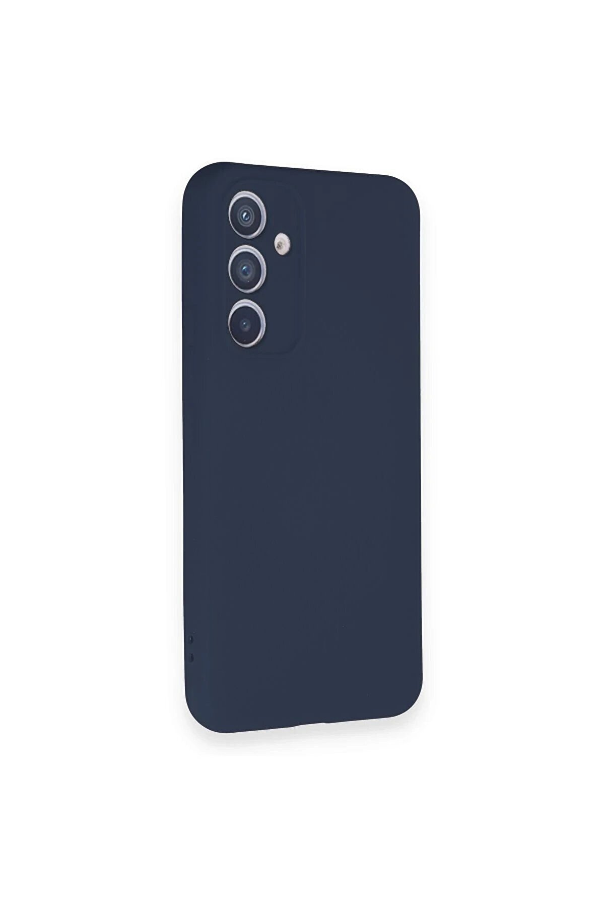 Samsung Galaxy A34 5G Kılıf Nano İçi̇ Kadi̇fe Si̇li̇kon - Laci̇vert - Dropx8581-3737