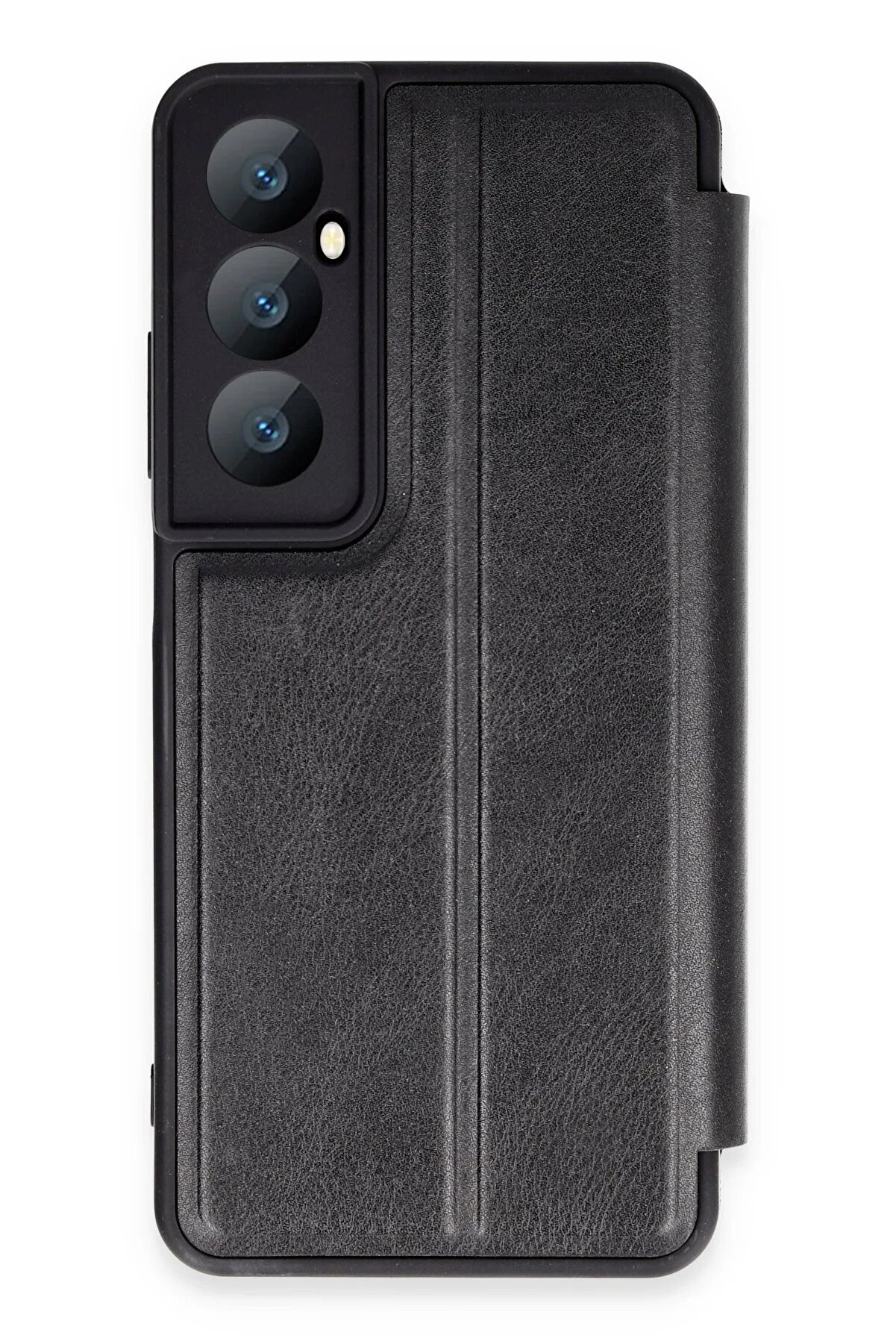 CepteToptan Realme C65 Kılıf Flip Cover - Siyah - DROPX3681-2634