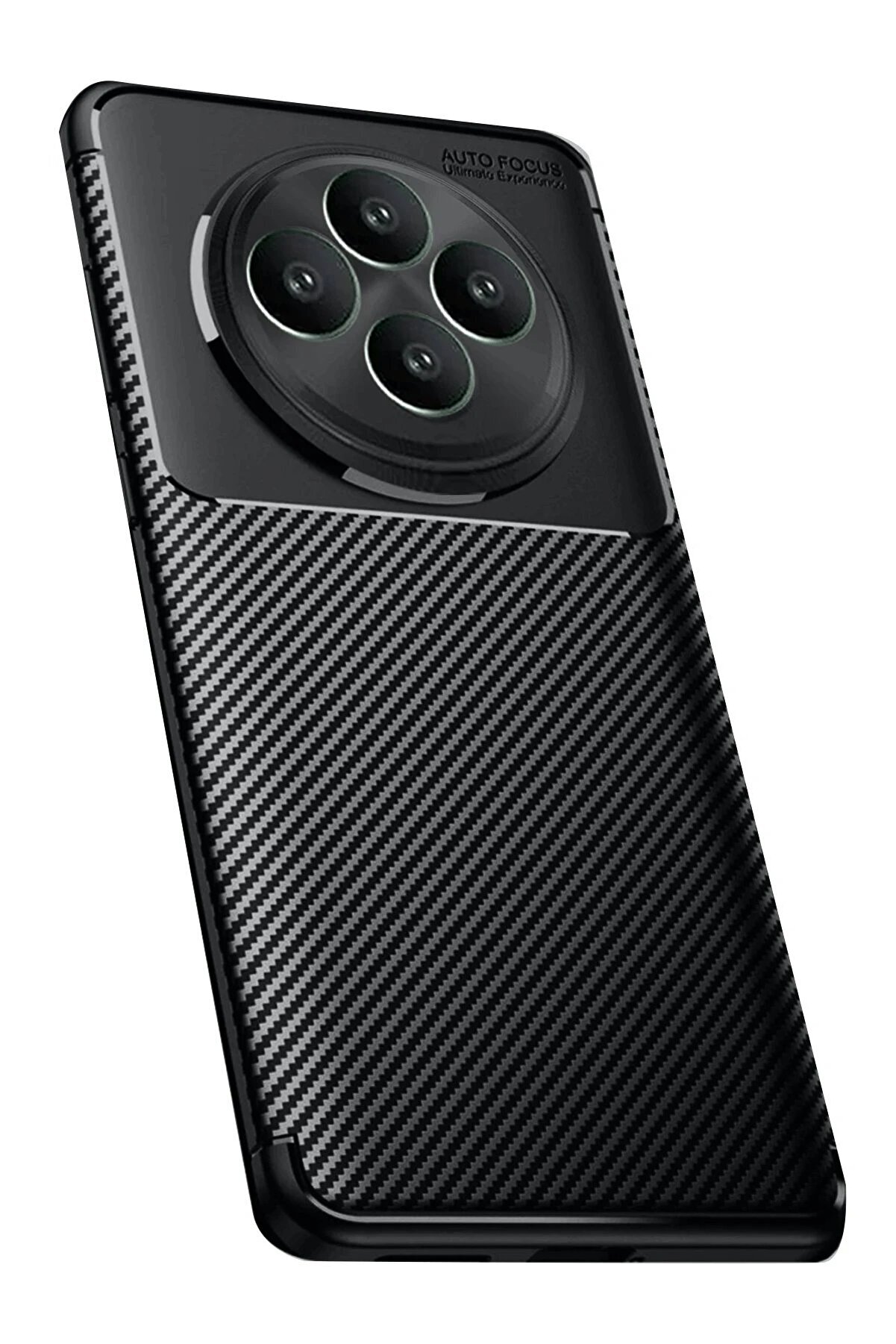 CepteToptan Oppo Reno 11 FS Kılıf Auto Focus Karbon Kapak - Siyah - DROPX3427-9185