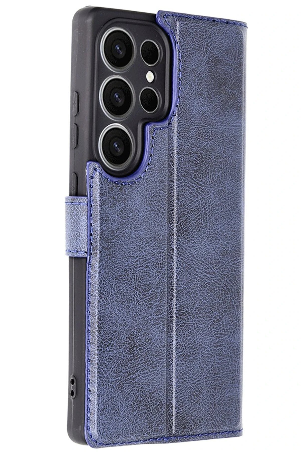 CepteToptan Samsung Galaxy S25 Ultra Kılıf Trend S Plus Kapaklı Kılıf - Lacivert - DROPX1583-1484