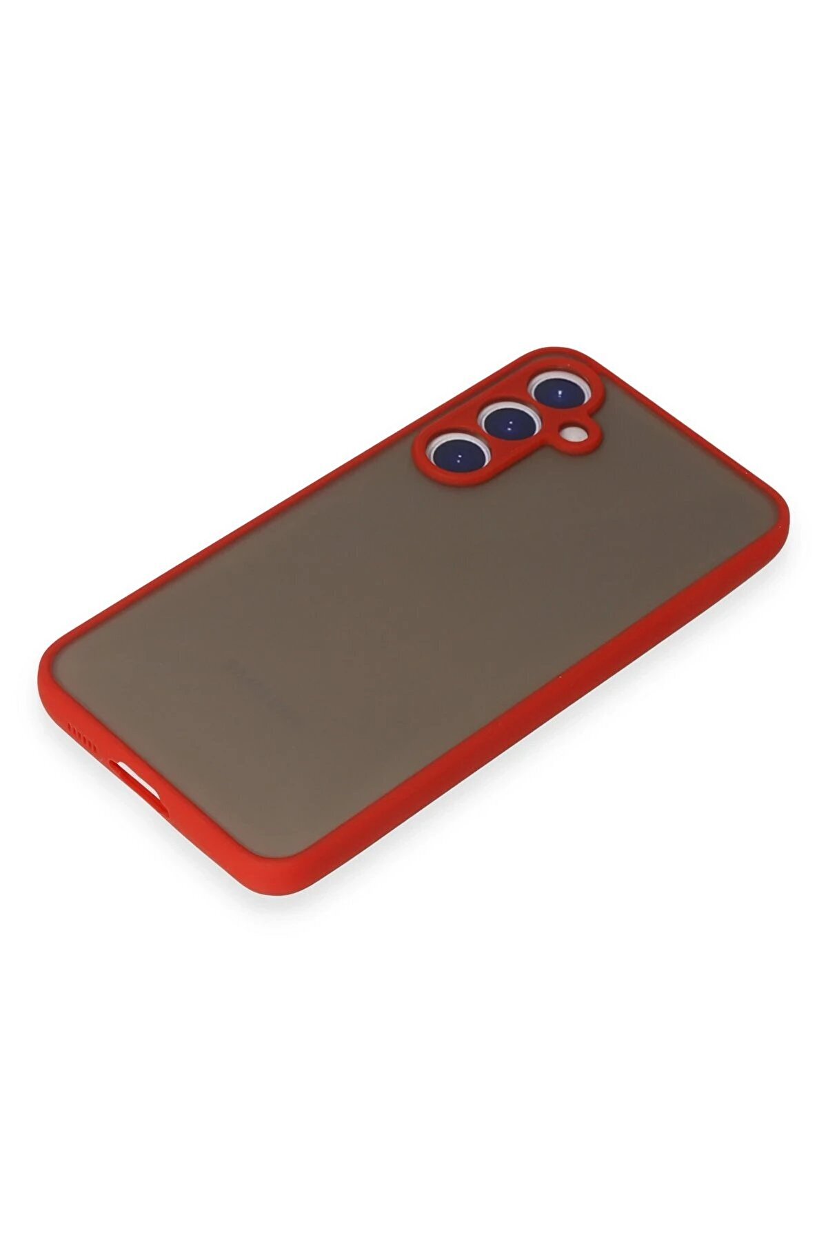 Samsung Galaxy S23 Kılıf Montreal Si̇li̇kon Kapak - Kırmızı - Dropx1320-7608