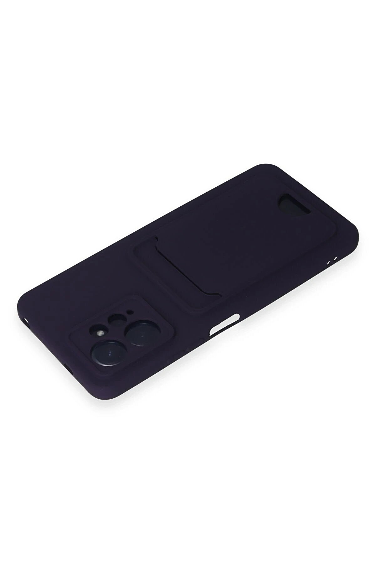 Xi̇aomi̇ Redmi̇ Note 12 4G Kılıf Kelvi̇n Kartvi̇zi̇tli̇ Si̇li̇kon - Deri̇n Mor - Dropx3076-6031