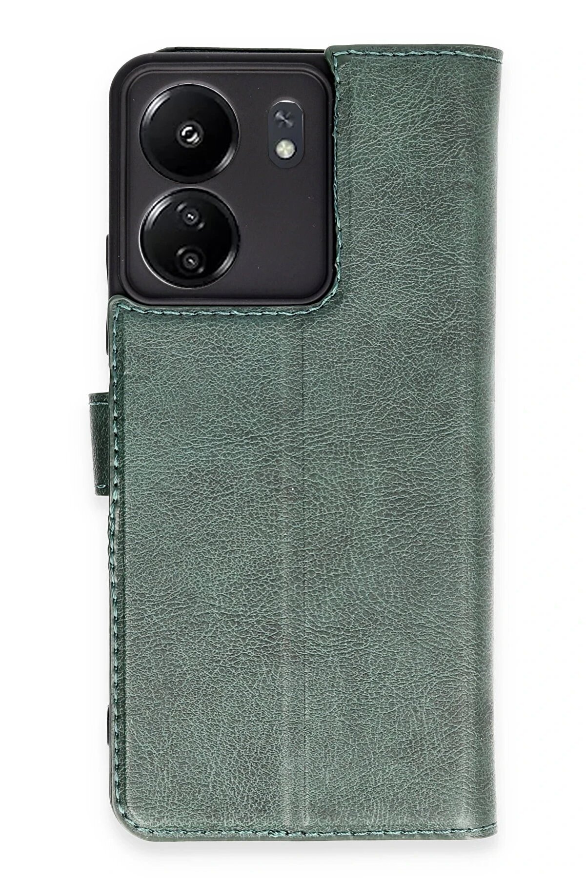 CepteToptan Xiaomi Redmi 13C Kılıf Trend S Plus Kapaklı Kılıf - Yeşil - DROPX3752-6327