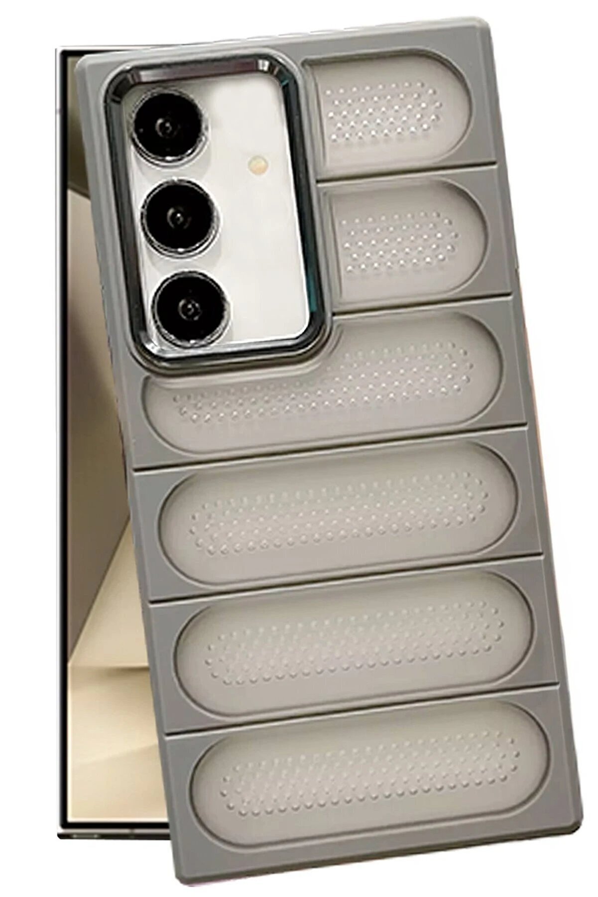 CepteToptan Galaxy S24 uyumlu Kılıf Airmax Silikon Kapak - Titan Gri - DROPX2734-4971