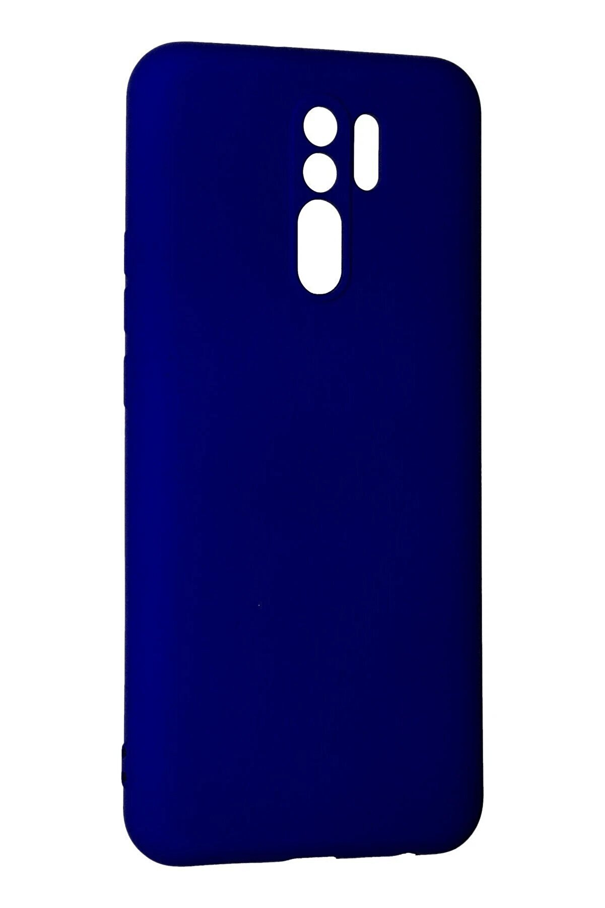 Xi̇aomi̇ Redmi̇ 9 Kılıf Nano İçi̇ Kadi̇fe Si̇li̇kon - Laci̇vert - Dropx6769-1443