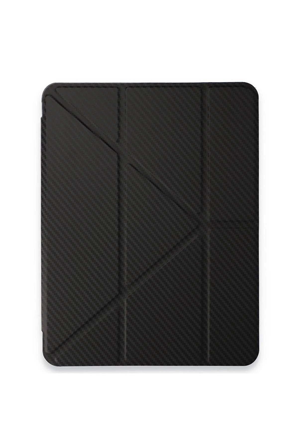 CepteToptan iPad Pro 13 (2024) Kılıf Color Karbon Tablet Kılıfı - Siyah - DROPX5173-7407