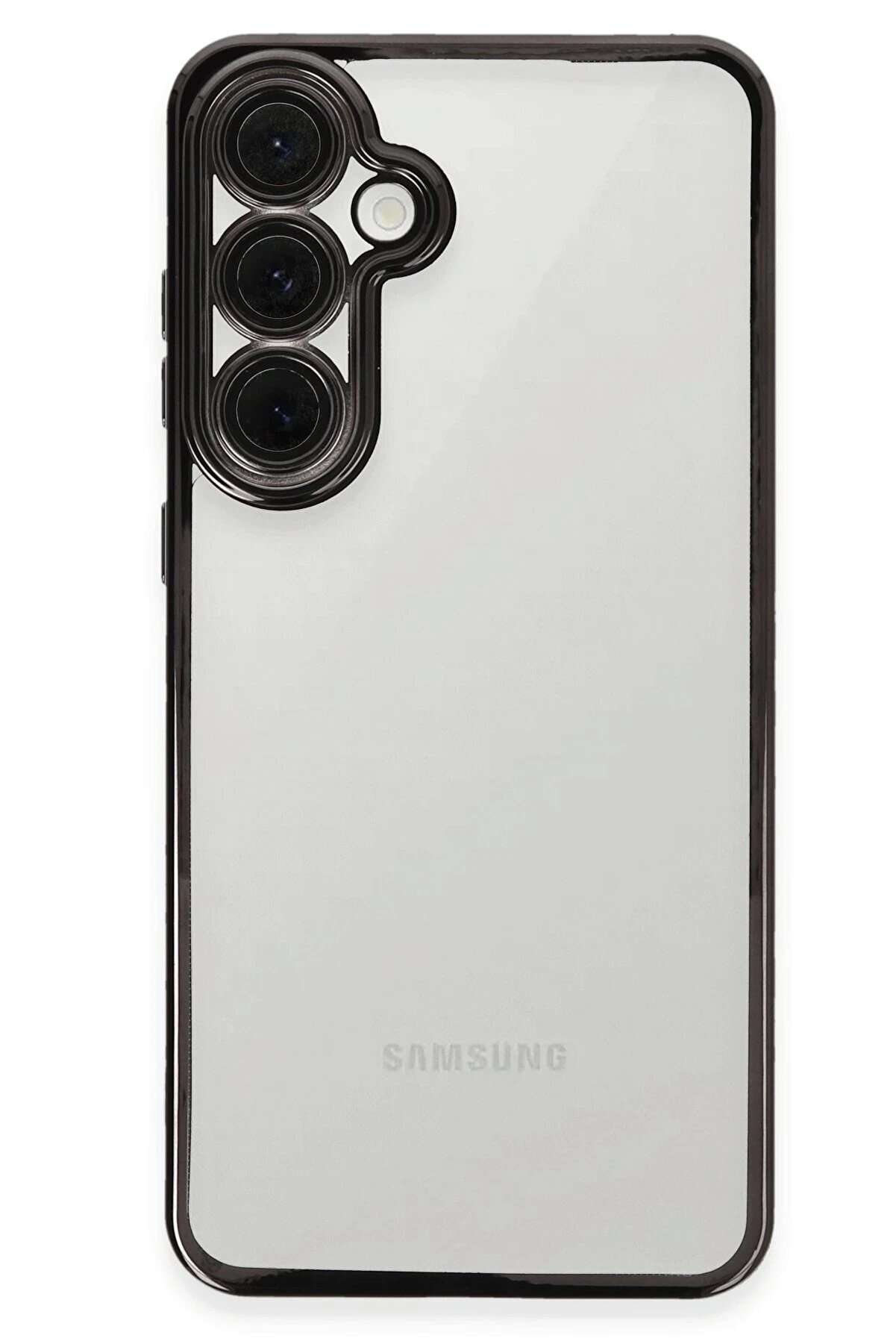 CepteToptan Samsung Galaxy S24 FE Kılıf Lensli Silikon - Siyah - DROPX5530-6674