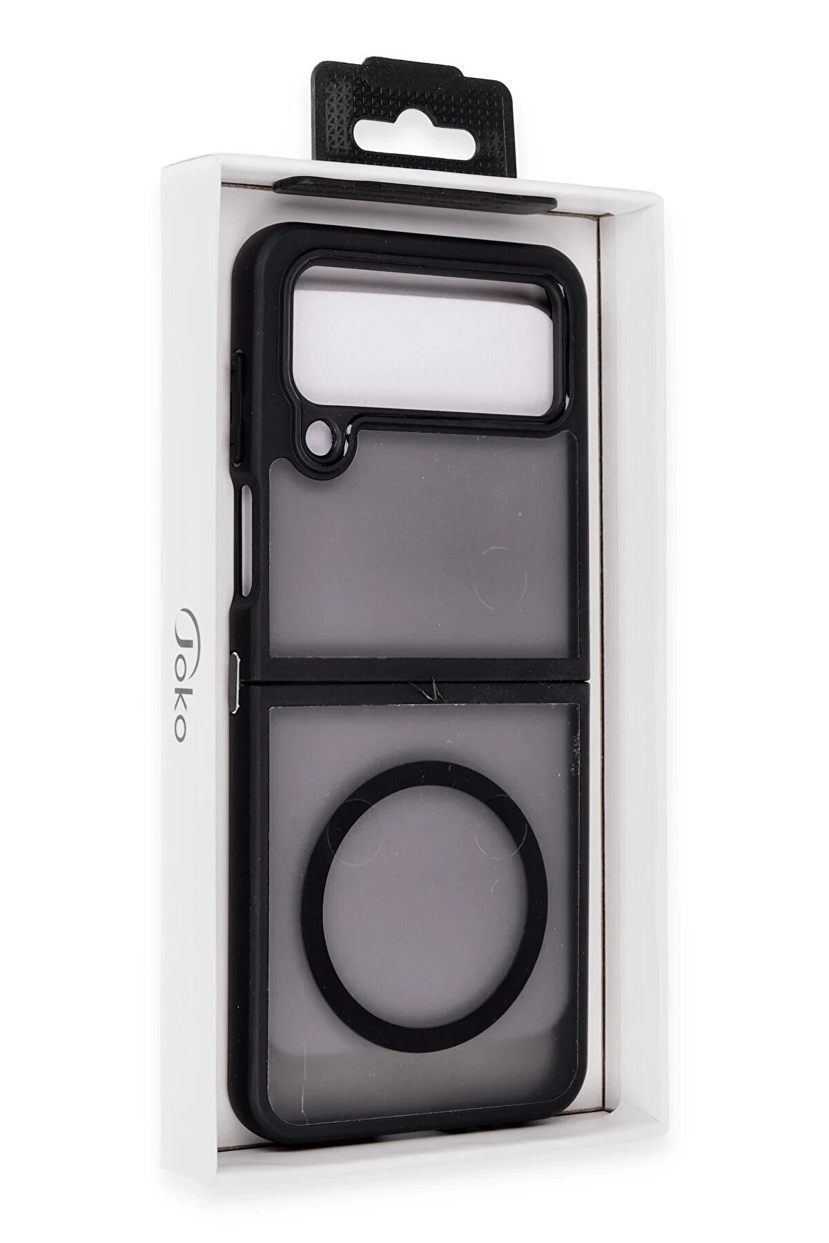 Samsung Galaxy Z Fli̇p 4 Kılıf Blur Fold Magsafe Kapak - Mat Si̇yah - Dropx5102-9015