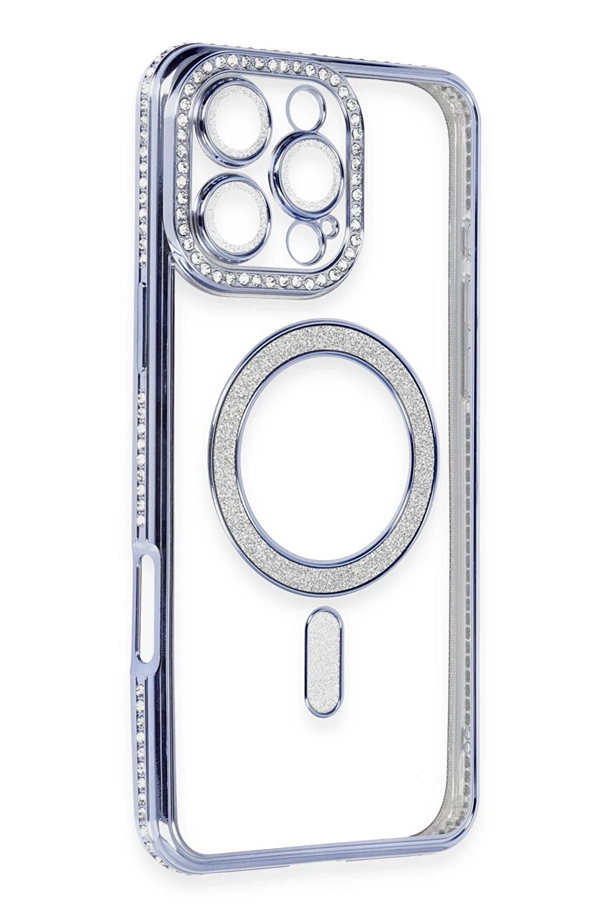 İphone 16 Pro Kılıf Joke Si̇mli̇ Magneti̇csafe Kılıf - Mavi̇ - Dropx9396-6634