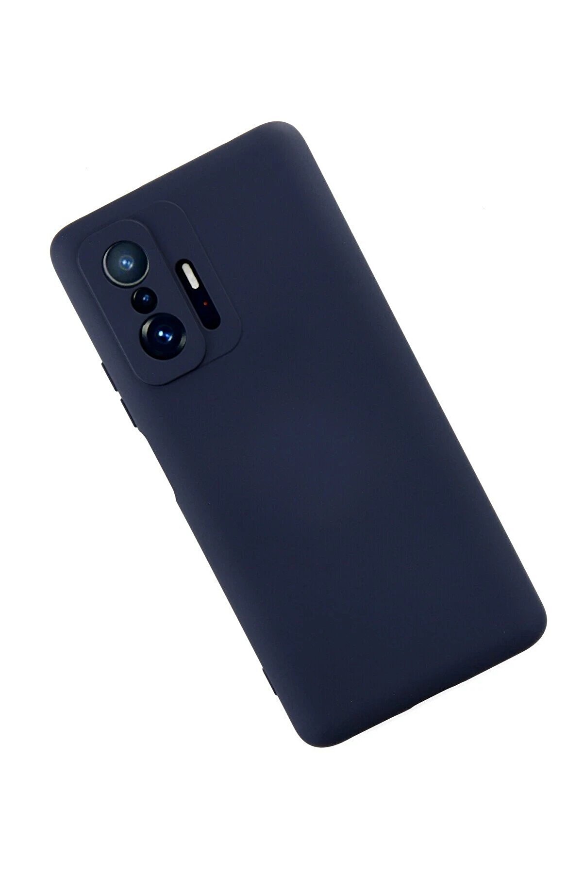 Xi̇aomi̇ Mi̇ 11T Pro Kılıf Nano İ&ccedil;i̇ Kadi̇fe Si̇li̇kon - Laci̇vert - Dropx4457-8632