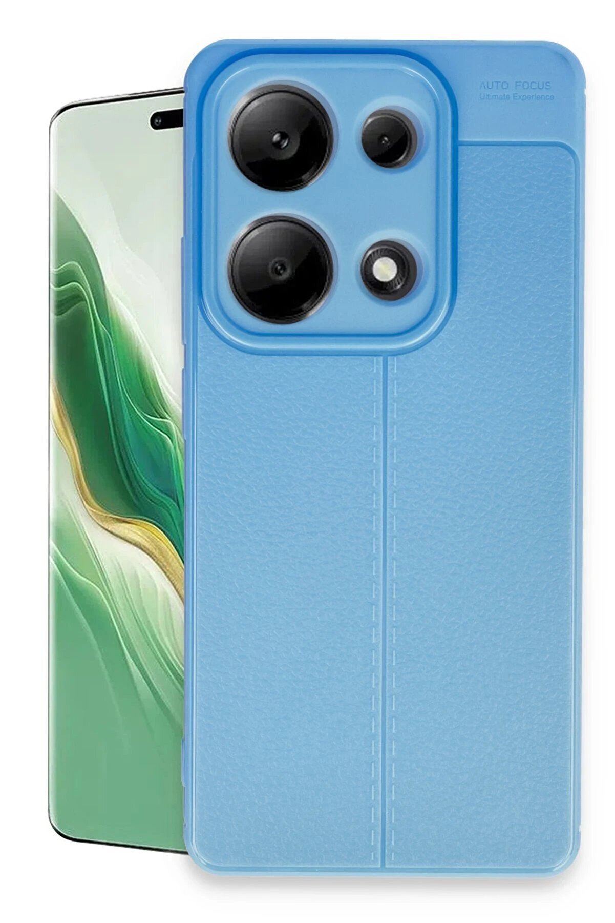 CepteToptan Xiaomi Redmi Note 13 Pro 4G Kılıf Auto Focus Kapak - Mavi - DROPX7070-3655