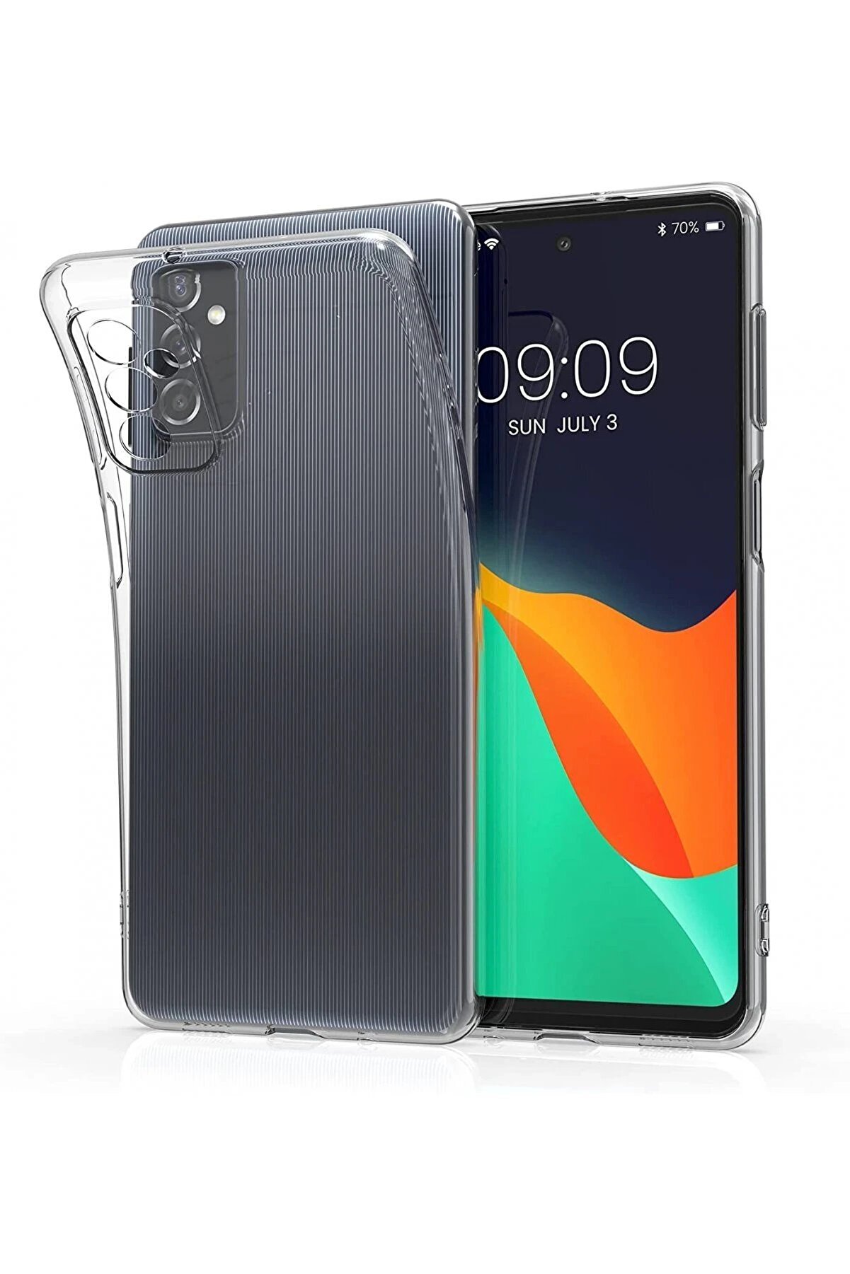 CepteToptan Samsung Galaxy M52 5G Kılıf Lüx Şeffaf Silikon - DROPX2378-1611