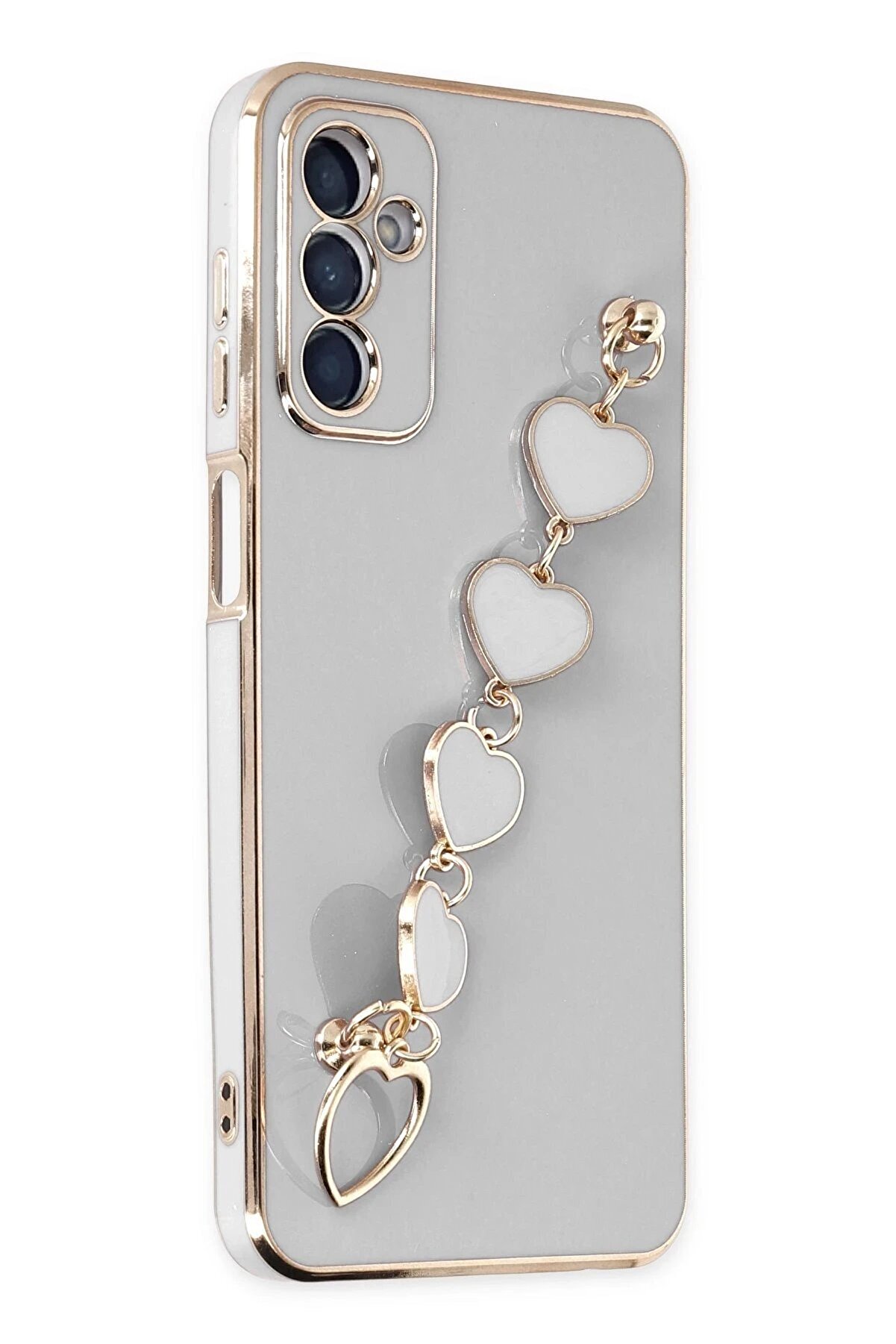 CepteToptan Samsung Galaxy A14 4G Kılıf Esila Silikon - Beyaz - DROPX3035-3605