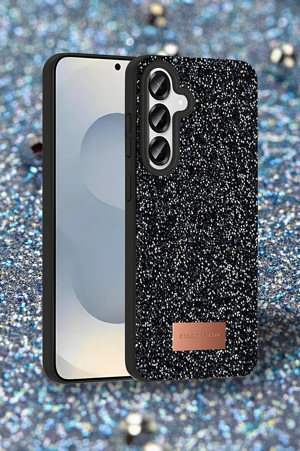 Samsung Galaxy S25 Bri̇ght Si̇mli̇ Kapak - Deri̇n Mor - Dropx9332-3202