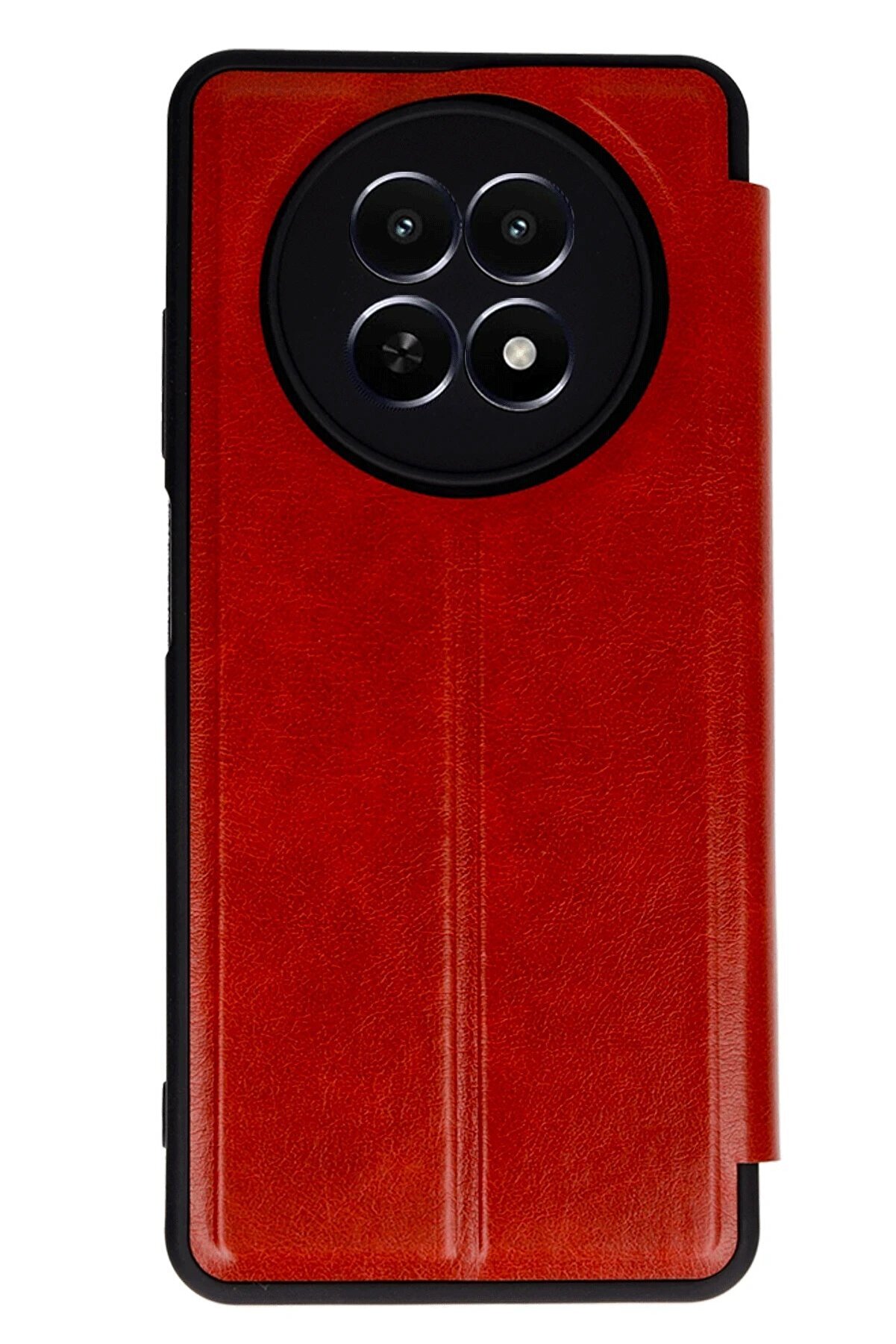 Realme 12 5G Kılıf Fli̇p Cover - Kırmızı - Dropx1405-9872