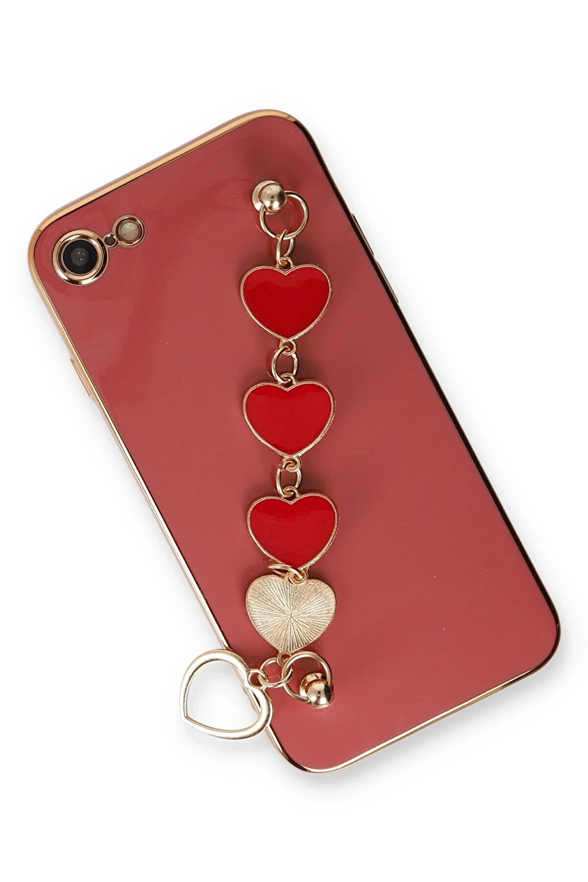 İphone 7 Kılıf Esi̇la Si̇li̇kon - Kırmızı - Dropx3838-5559