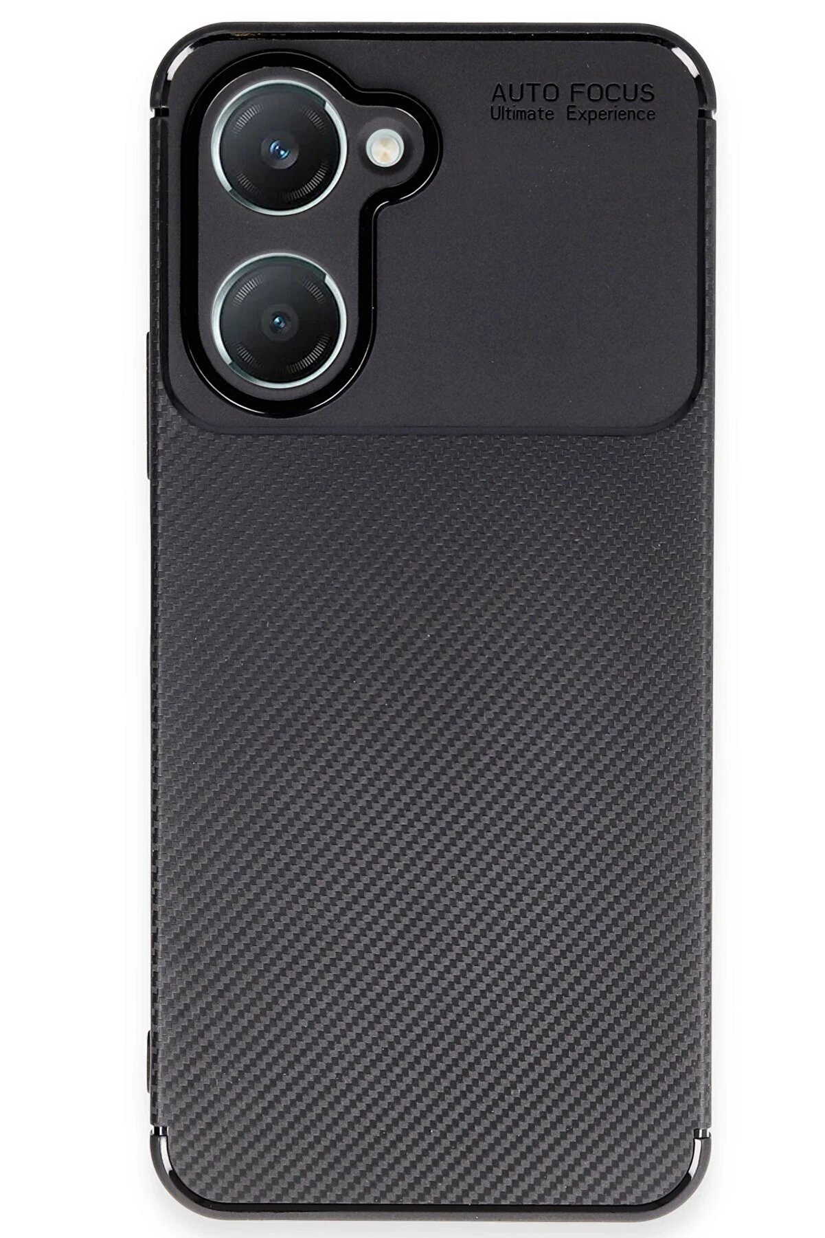 CepteToptan Vivo Y18 Kılıf Auto Focus Karbon Kapak - Siyah - DROPX6234-7952