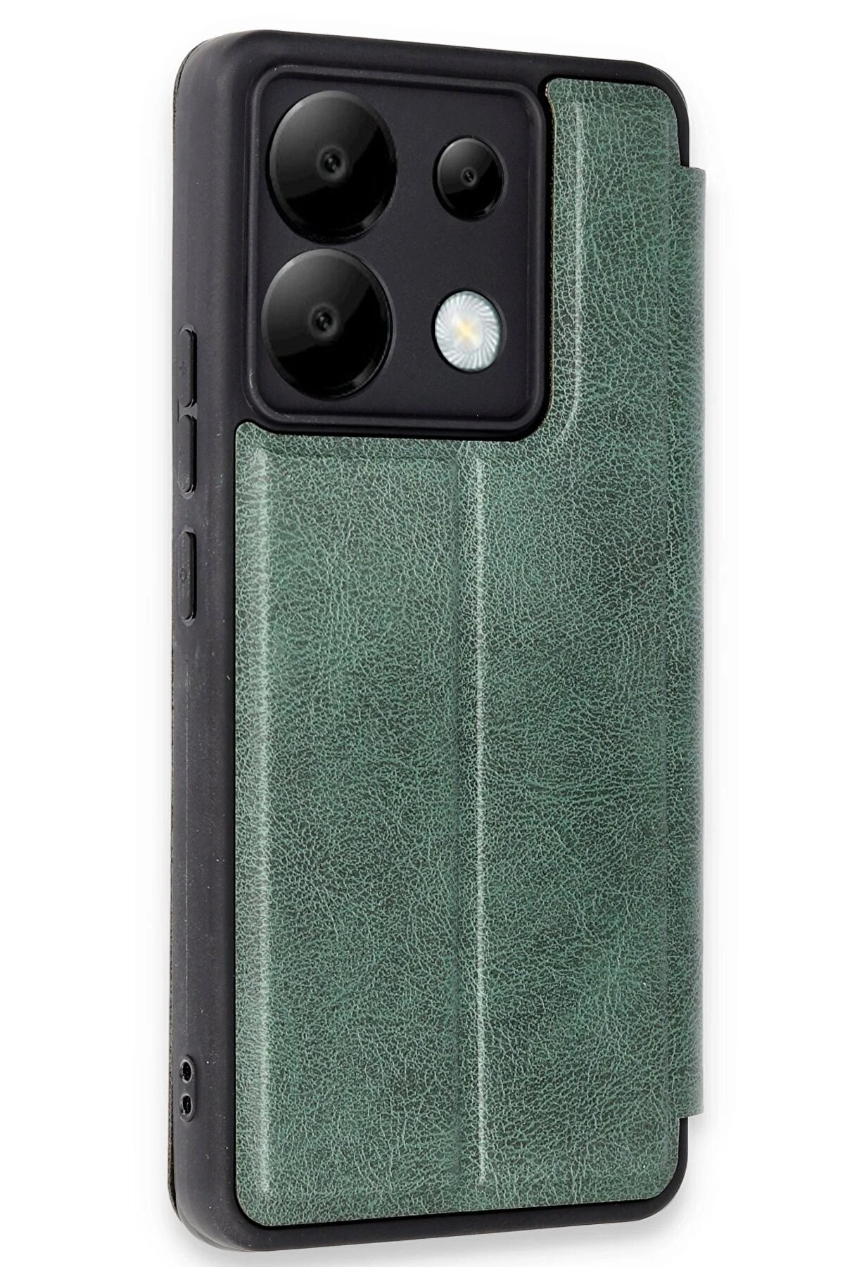 Xi̇aomi̇ Redmi̇ Note 13 Pro 5G Kılıf Fli̇p Cover - Koyu Yeşi̇l - Dropx6996-6472