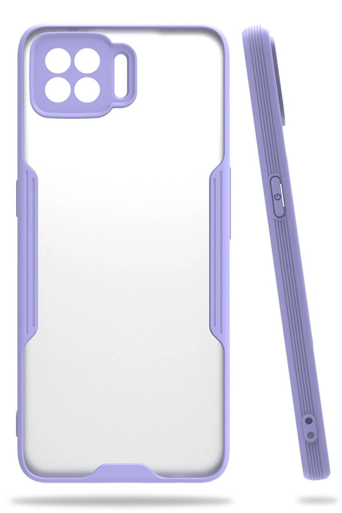 CepteToptan Oppo A73 Kılıf Platin Silikon - Lila - DROPX7318-9943