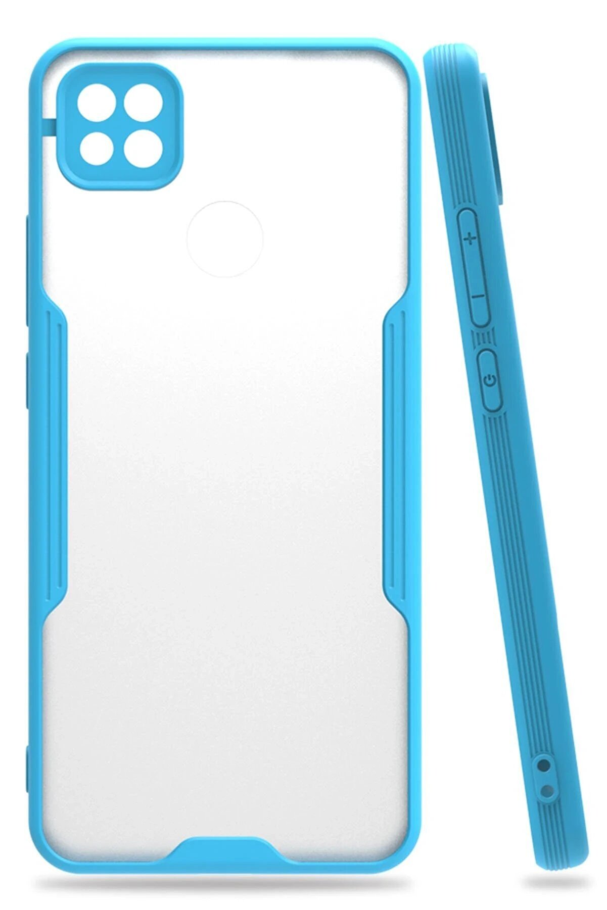 CepteToptan Xiaomi Redmi 9C Kılıf Platin Silikon - Mavi - DROPX4270-5244