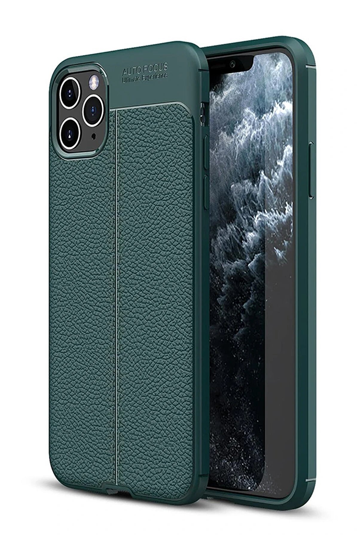 CepteToptan iPhone 11 Pro Kılıf Auto Focus Kapak - Yeşil - DROPX4125-1074